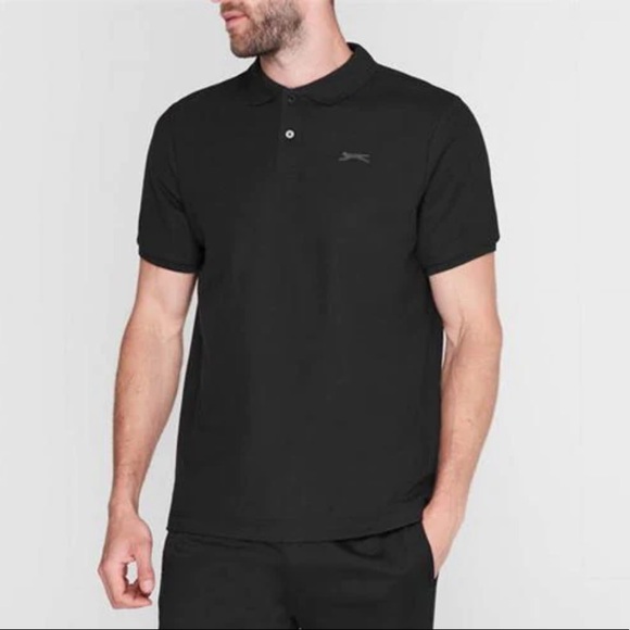 Slazenger Black Polo Shirt Size XXL - Picture 1 of 13